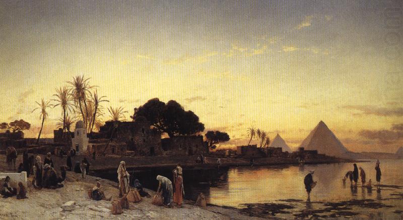 Hermann David Solomon Corrodi On the Nile china oil painting image